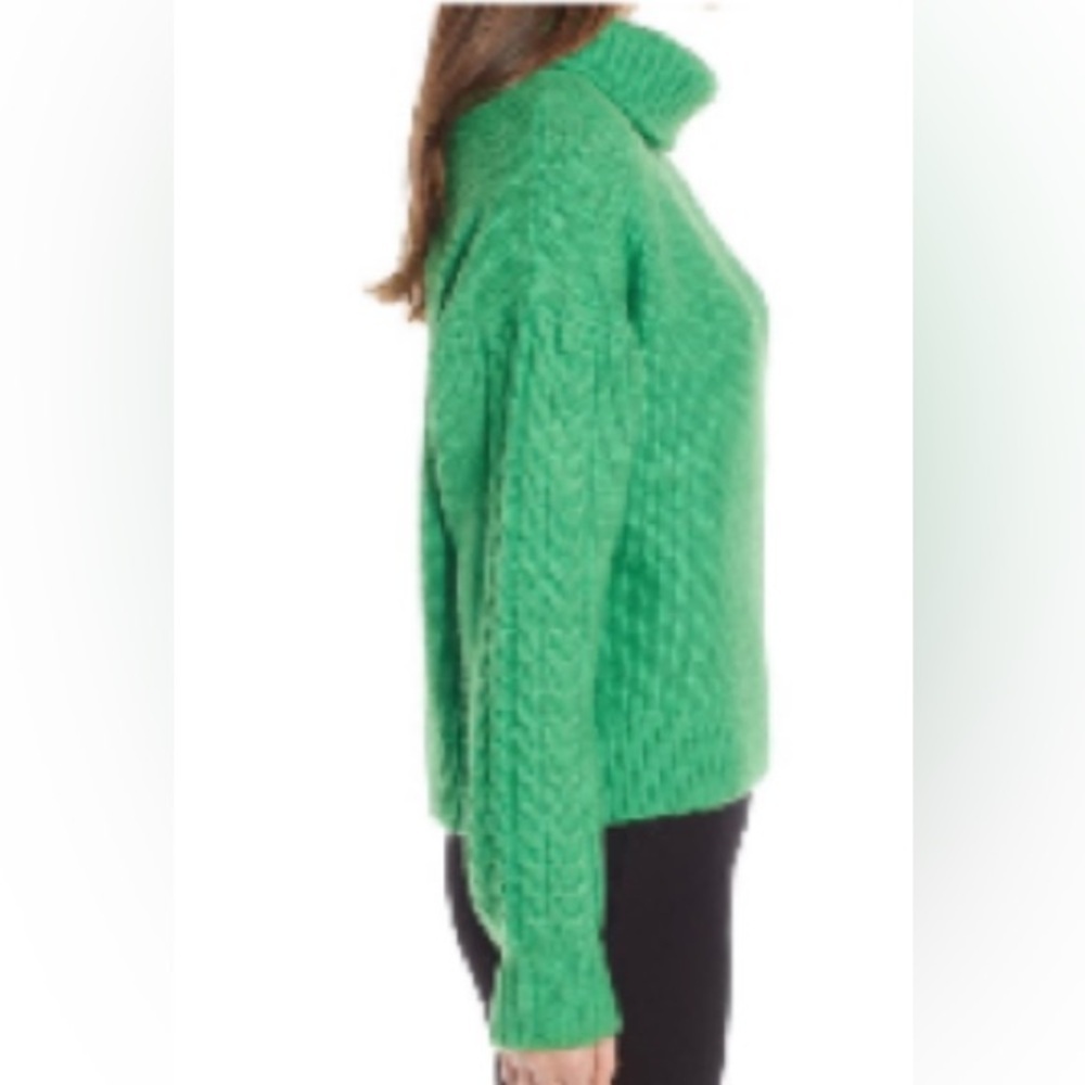 Something Navy Cable Knit Pullover Turtleneck Swe… - image 3